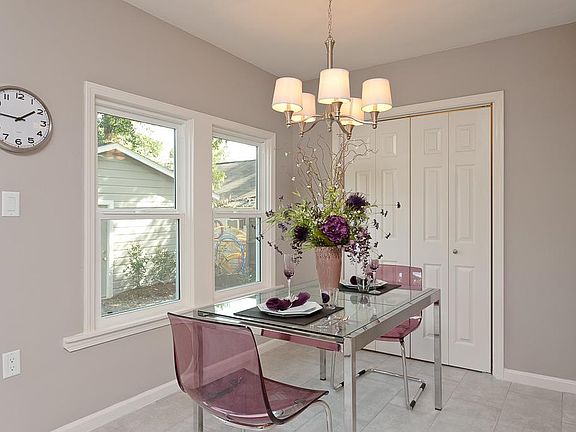 Dining area overlooking your backyard!