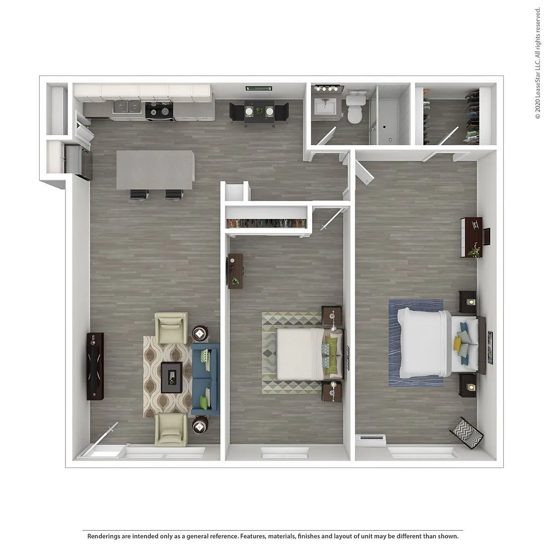Floor plan 2 Bedrooms