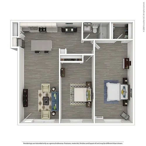 Floor plan 2 Bedrooms