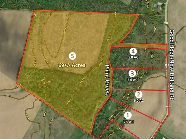 TRACT Five Good Hope New Holland Rd, New Holland, OH 43145