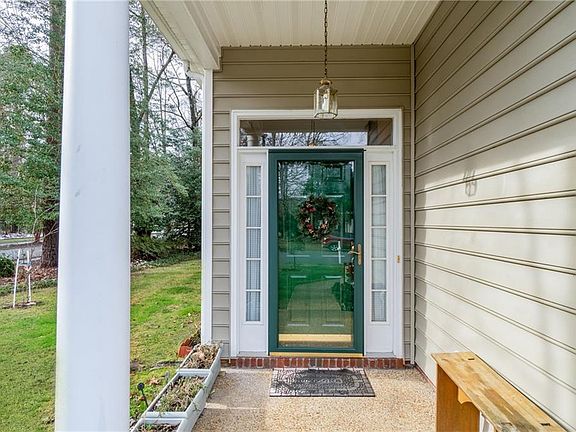 Inviting covered entrance