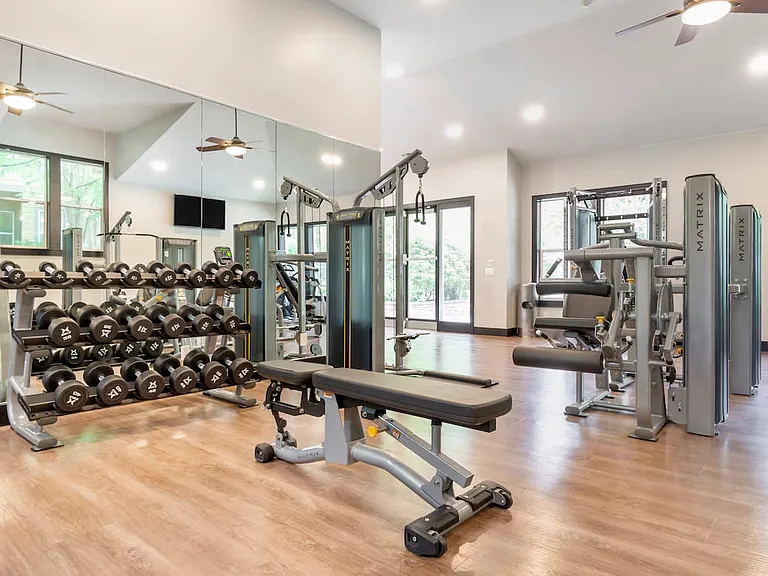 Fitness center with state-of-the-art cardio and strength equipment