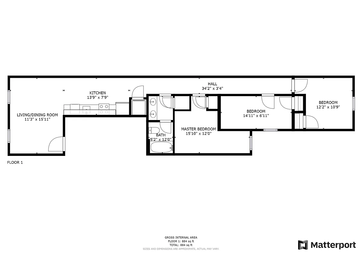 Floor plan 3s on N 7th St