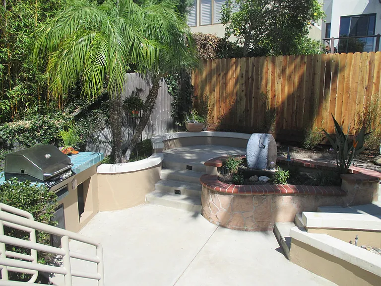 Back yard with grill and countertop!