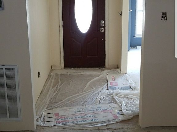 Entry way, real brick floor.