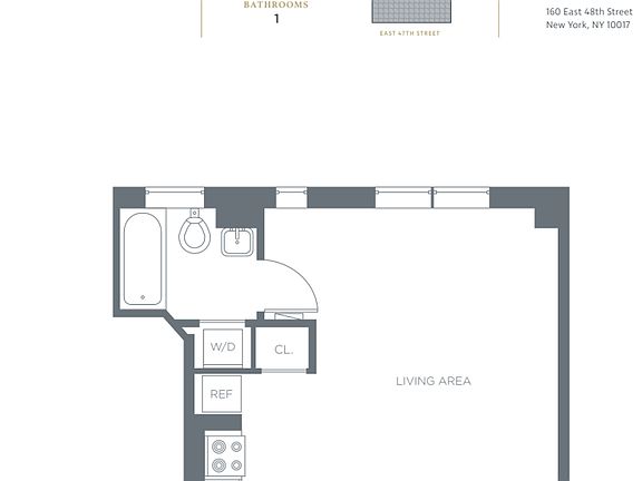 2nd image of 160 E 48th St #3C1