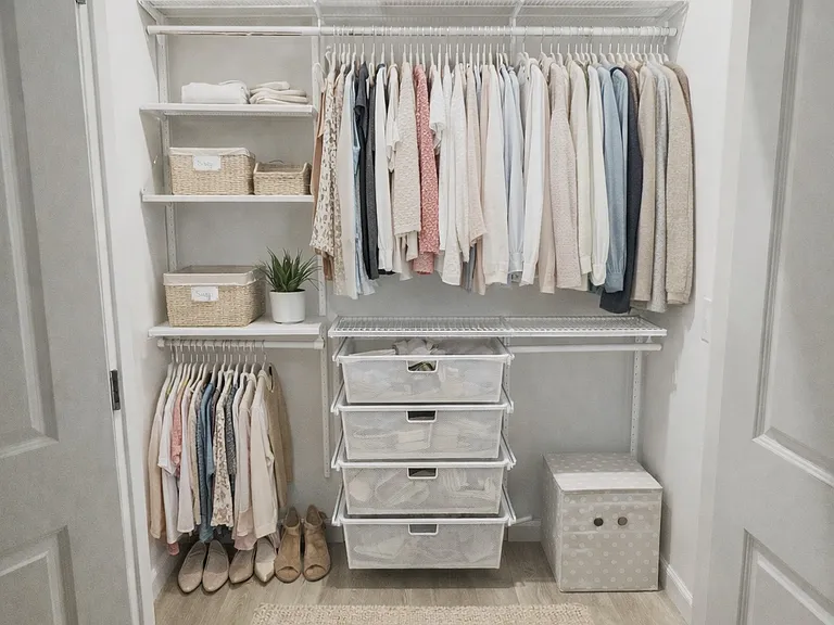 Bedroom 2 Closet with Custom Storage
