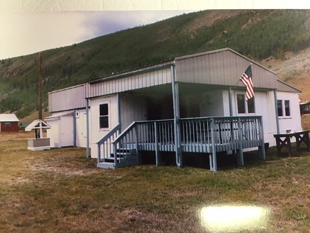 Front of Cabin with deck