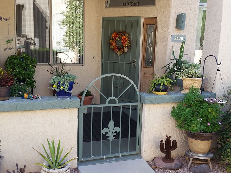 Front patio and door