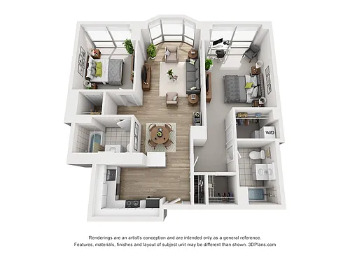 Floor plan Two Bedroom C