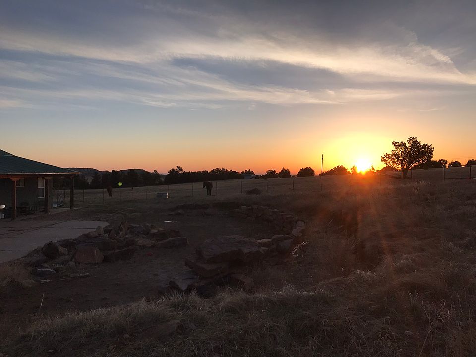 Backyard sunrise view