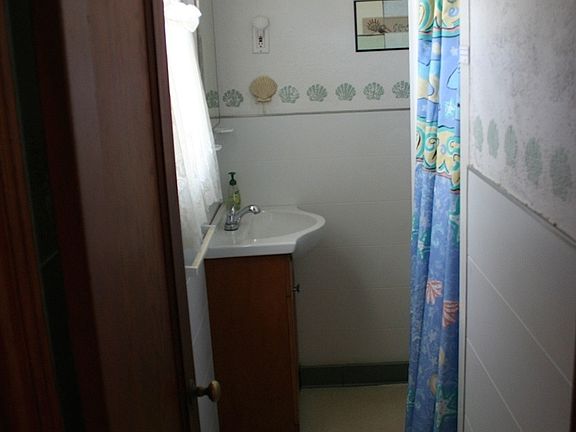 Bathroom with shower stall