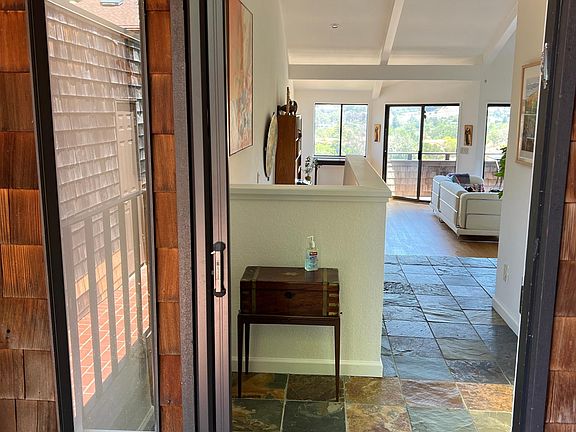 Entering the townhome