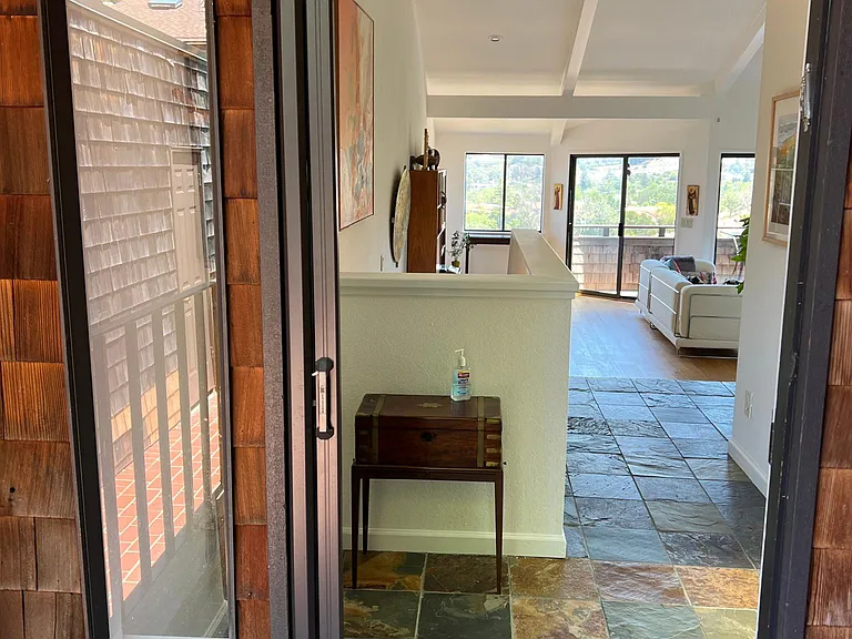 Entering the townhome