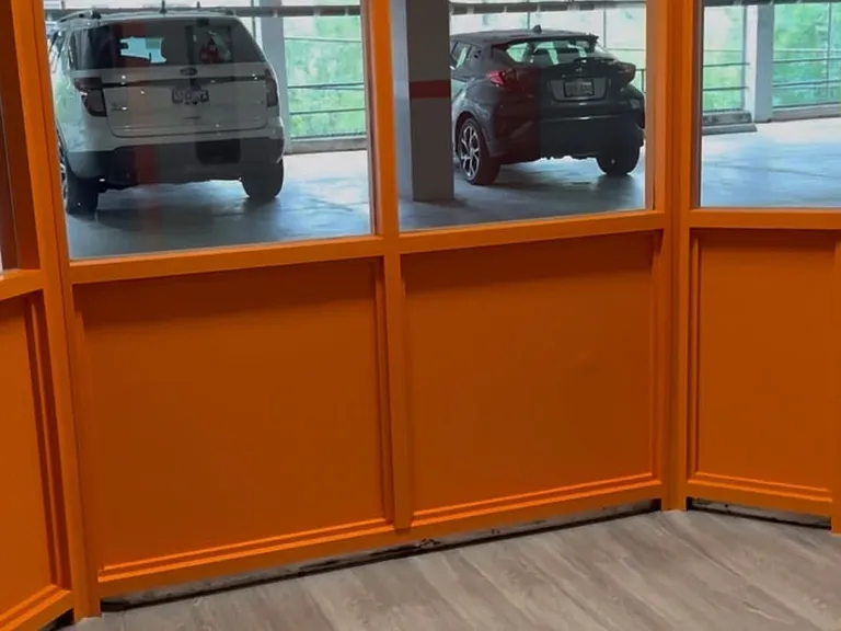 On-site parking garage for residents only
