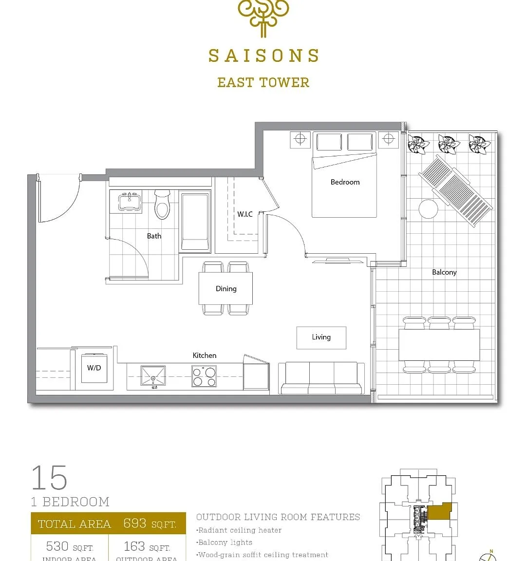 1 bed, $2,400 — Photo 4