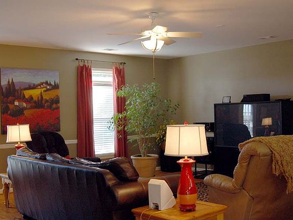 Oversized fireside family room!