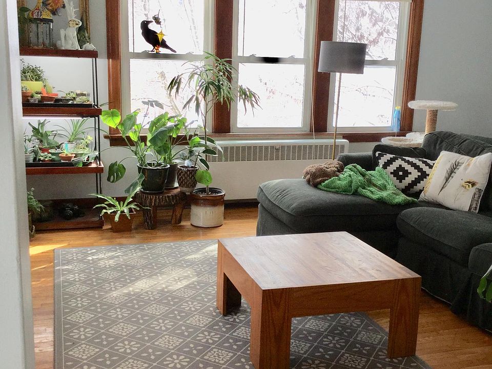Large family room, freshly painted light gray