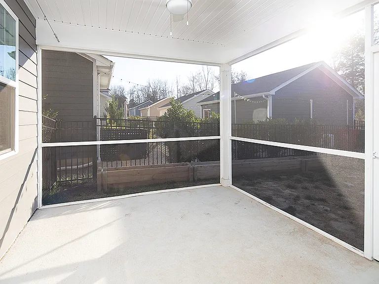 Screened in patio