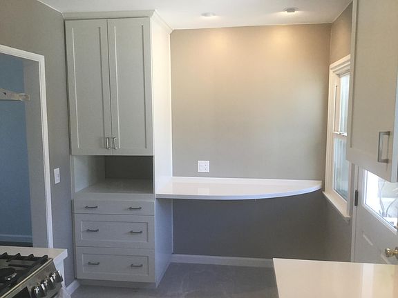 Microwave nook and multi-use countertop/breakfast top/bar top/desktop