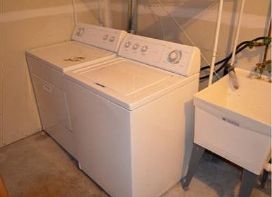 washer and dryer are in unit