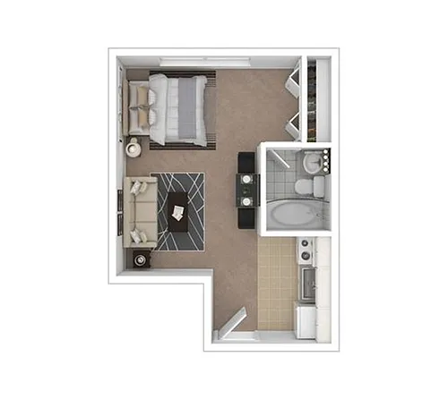 Floor plan Studio A