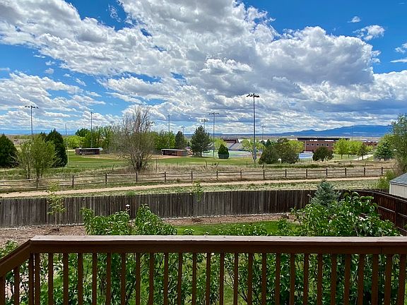Deck (10x18) view with no neighbors to the west.