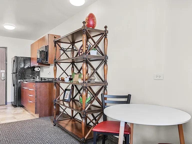 Dining area and kitchen