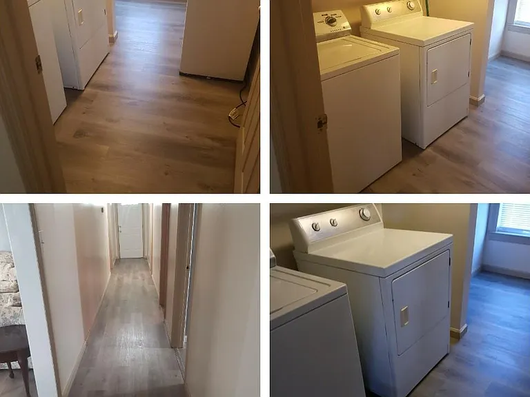 Large Laundry room with freezer