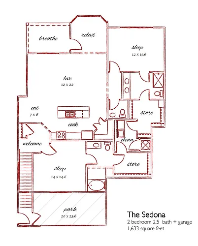 Floor plan The Sedona