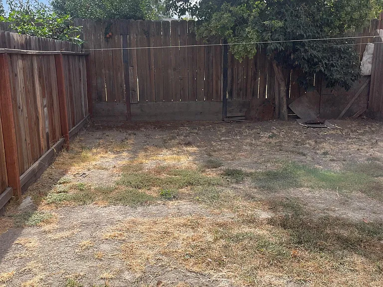 Private backyard