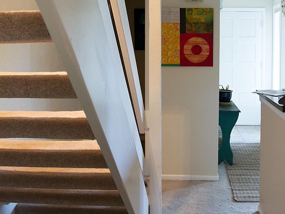 Hallway to living room (now with wood finish flooring)