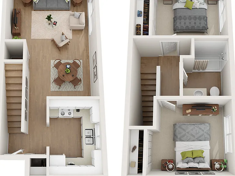 2 Bedroom TH 2 Bedroom TH