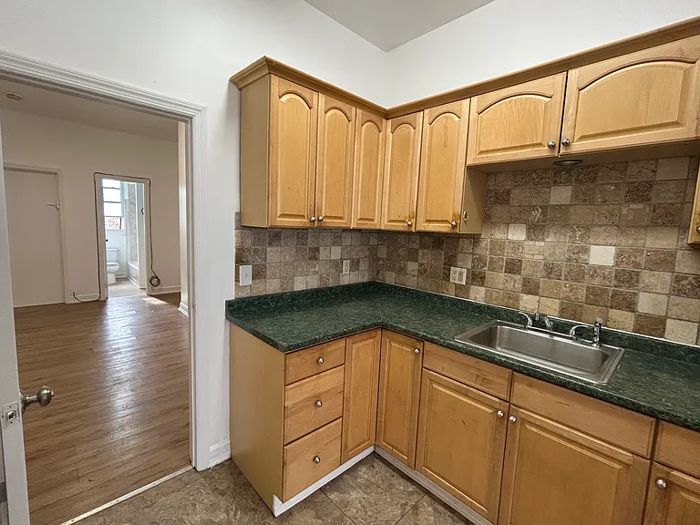 kitchen and bedroom areas