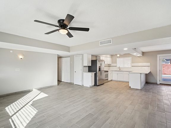 Large Great room leading to kitchen