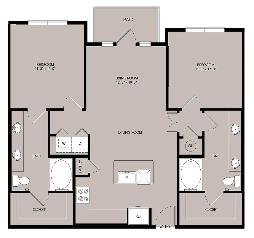 Floor plan B1-1105sf