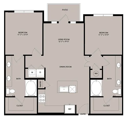 Floor plan B1-1105sf