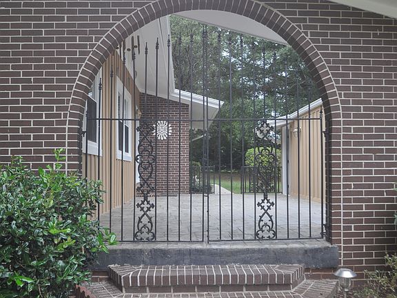Courtyard Entry with gates