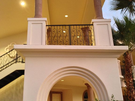 Stairs leading to upstairs end unit