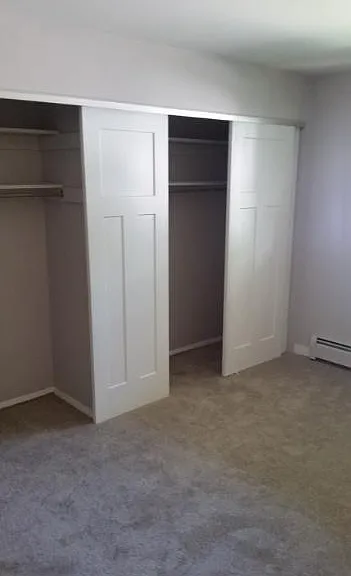 Generous closet space