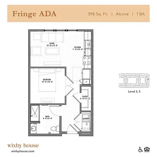 Floor plan Fringe ADA