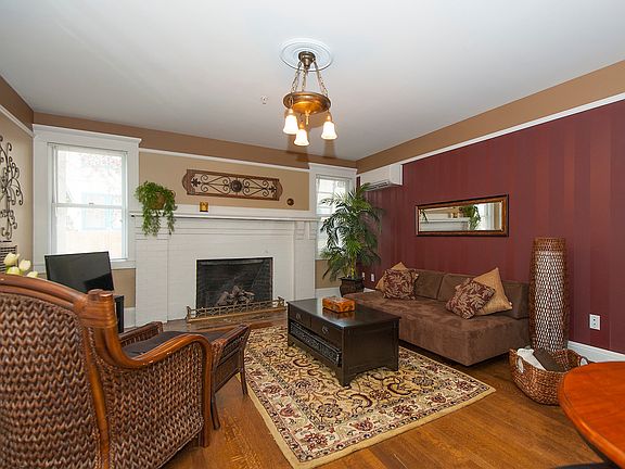 living rm view of fireplace