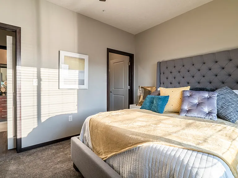 Our spacious bedrooms are large enough for a king-size bed.