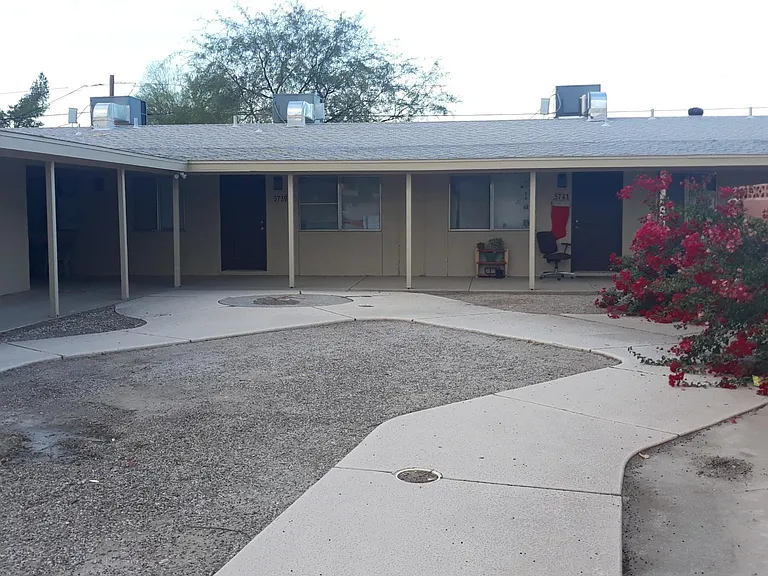 1 of 2 courtyards - enclosed