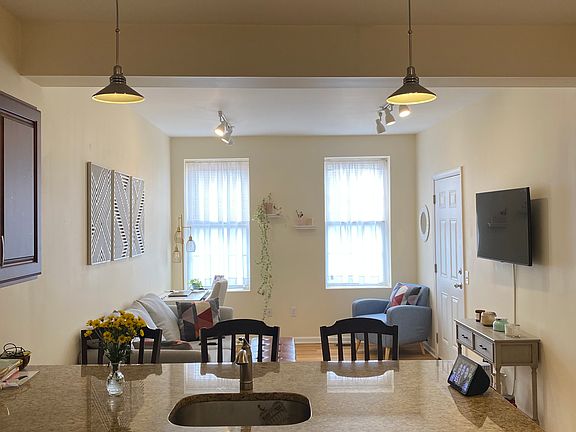 Kitchen to living area