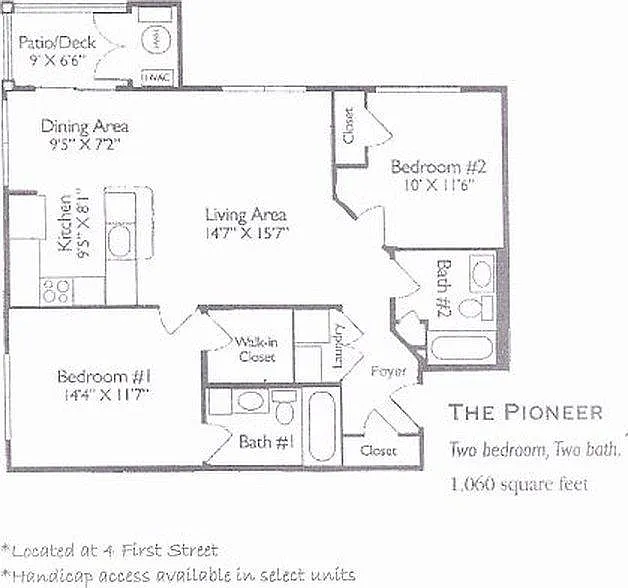 Floor plan The Pioneer