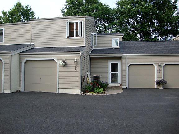 Font door and garage on left
