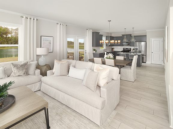 Beautiful, open gathering room, perfect for entertaining - Model Representation