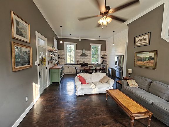 Living room and kitchen. 