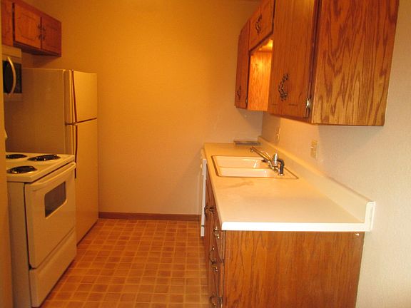 Entire kitchen not showing is the dishwasher.